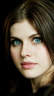 Александра Дадарио, жени, актриса, сини очи, лице, HD тапет HD wallpaper