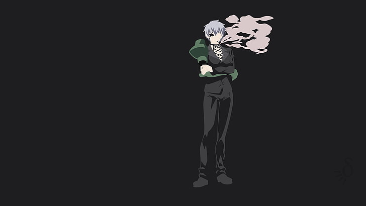 gray hair man illustration, Akame ga Kill!, Najenda, anime vectors, HD wallpaper