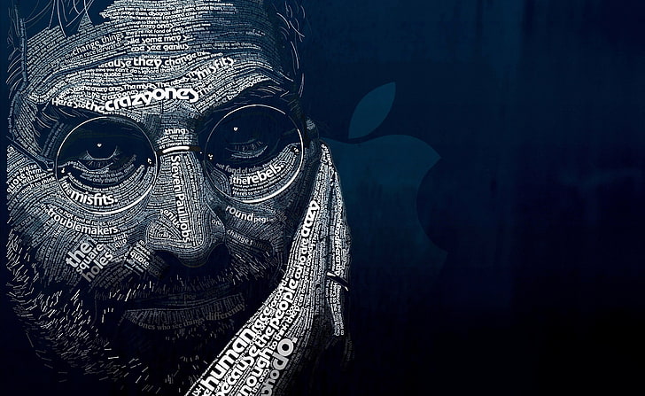 Steve Jobs Art, Steve Jobs illustration, Artistic, Typography, Steve, Jobs, Fondo de pantalla HD