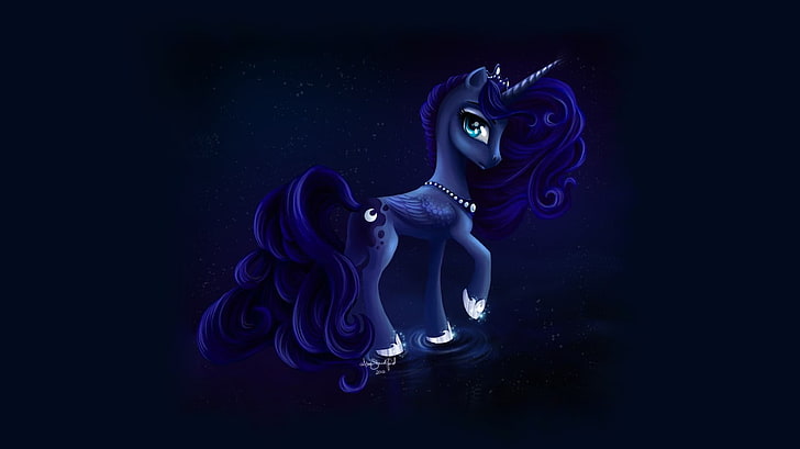 My Little Pony fondo de pantalla de personaje, Luna, entretenimiento, Fondo de pantalla HD