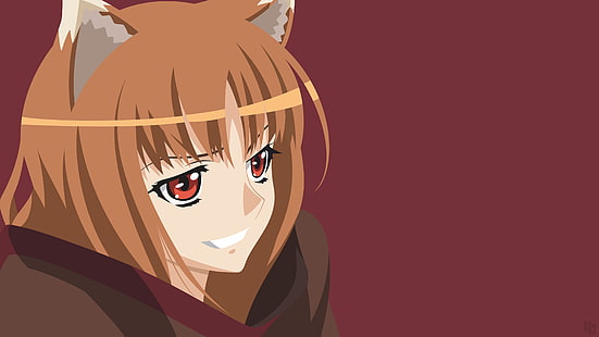 аниме девушки, Spice and Wolf, холо, мудрый волк, HD обои HD wallpaper