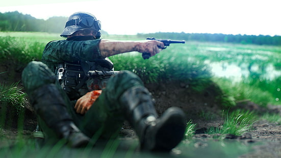 Battlefield V, Втората световна война, Luger P08, бой, Германска армия, HD тапет HD wallpaper