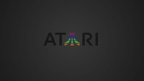retro spel, logotyp, Atari, HD tapet HD wallpaper