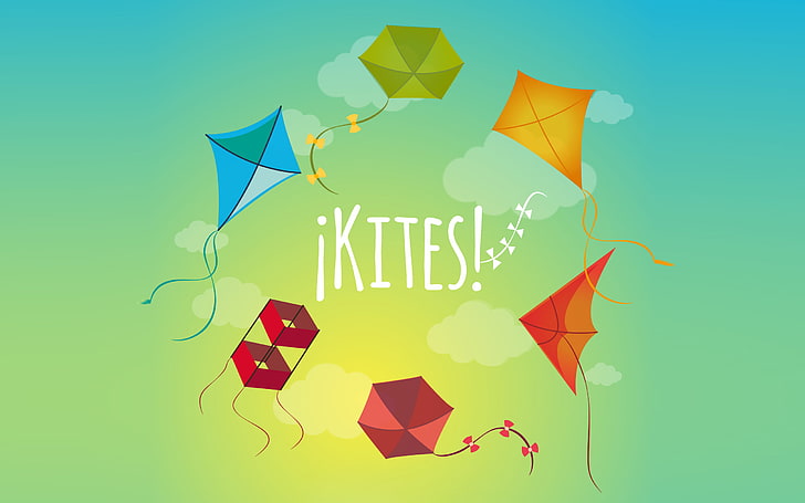 Colourful Kites On Sky, Festivals / Holidays, Makar Sankranti, festival, holiday, HD wallpaper