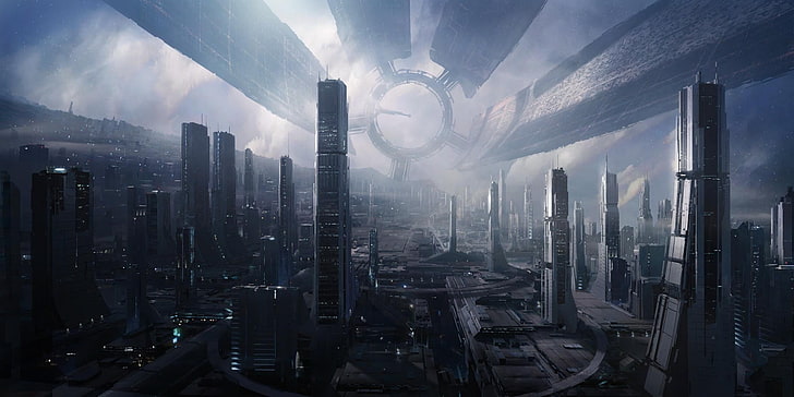 science fiction, Mass Effect, HD tapet