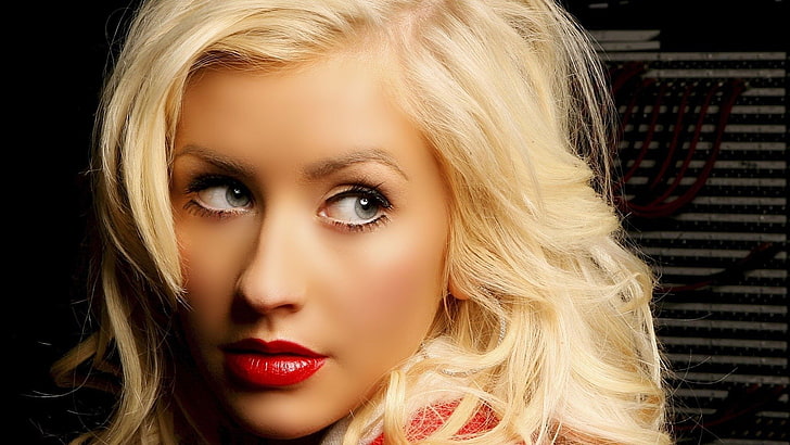 Cantantes, Christina Aguilera, Fondo de pantalla HD