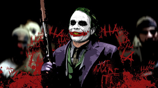 Joker illustration, movies, Batman, The Dark Knight, Joker, MessenjahMatt, HD wallpaper HD wallpaper
