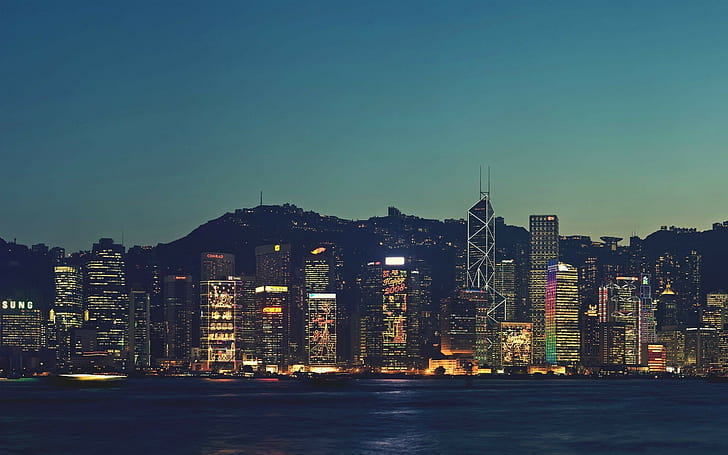 ville, Hong Kong, Fond d'écran HD