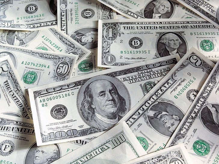 куча банкнот доллара США, деньги, доллары, баксы, HD обои