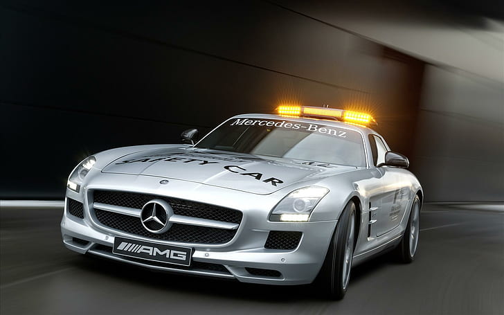 Carro de segurança Mercedes Benz SLS AMG F1 2010, 2010, mercedes, benz, segurança, mercedes benz, HD papel de parede