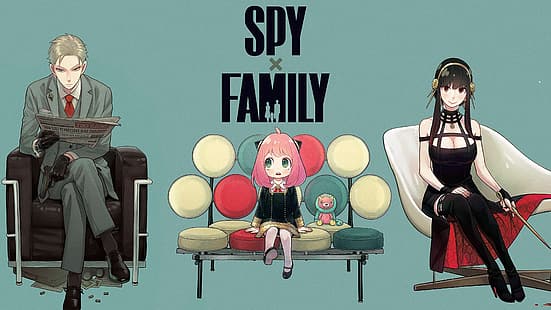 Spy x Family, Loid Forger, Anya Forger, Yor Forger, HD tapet HD wallpaper