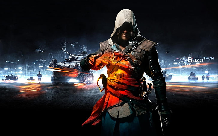 Assassin's Creed digital tapet, Assassin's Creed, Battlefield, HD tapet