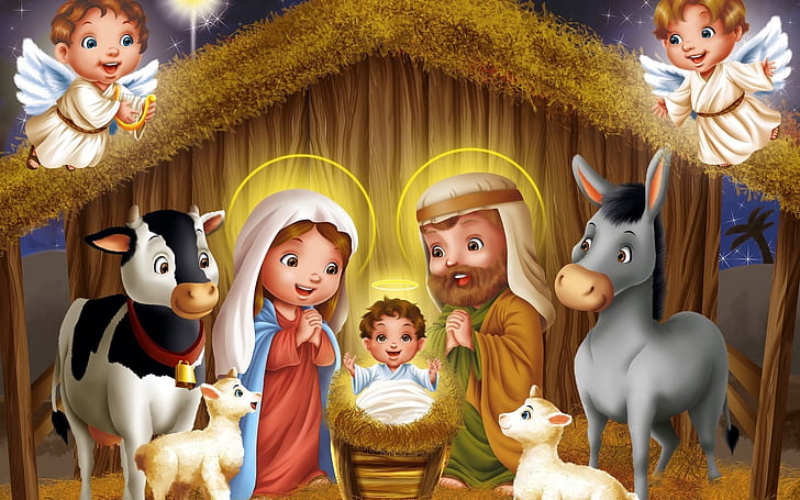 物語イエス・キリストの誕生、神、イエス、キリスト、 HDデスクトップの壁紙