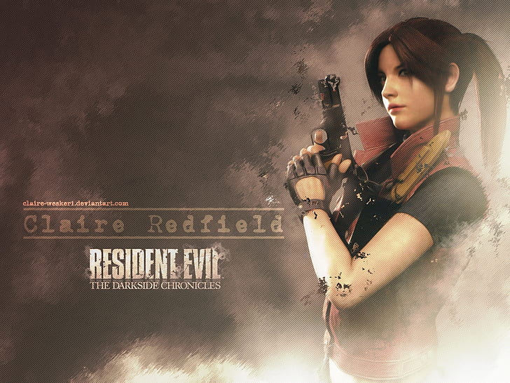 video game resident evil claire redfield 1024x768 Video Game Resident Evil HD Seni, Resident Evil, Video Games, Wallpaper HD