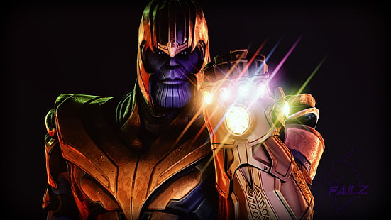 Thanos Infinity Gauntlet, Infinity, Thanos, Gauntlet, Sfondo HD HD wallpaper