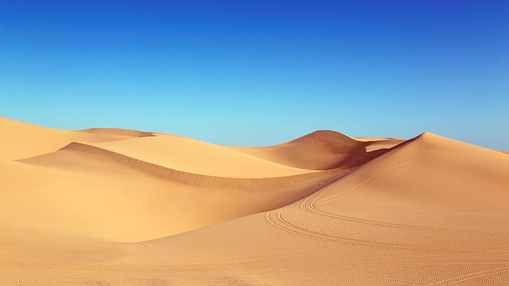 bukit pasir, bukit pasir, pasir, gurun, alam, Wallpaper HD