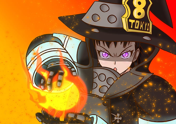 Anime, Fire Force, Maki Oze, HD wallpaper
