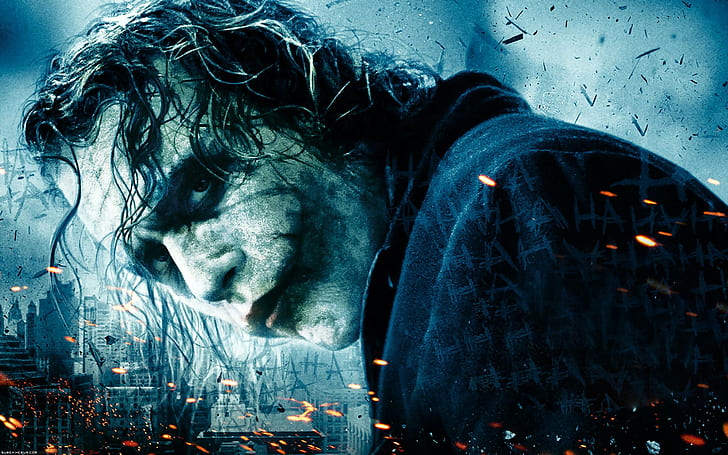 Heath Ledger, film, Joker, The Dark Knight, Wallpaper HD