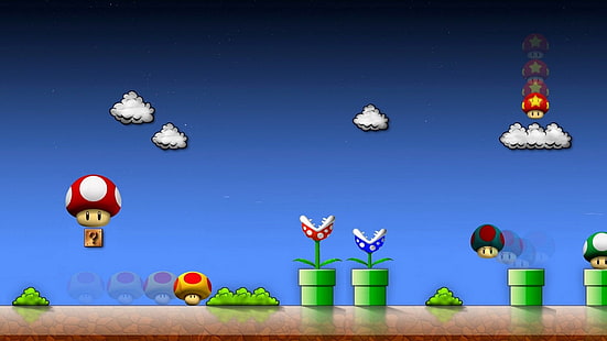 nintendo super mario bros ретро игры 1920x1080 Видеоигры Mario HD Art, nintendo, Super Mario Bros., HD обои HD wallpaper