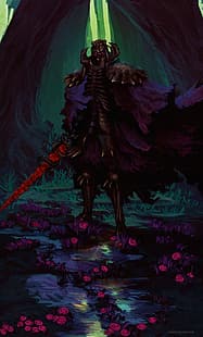  fantasy art, artwork, Berserk, Skull Knight, HD wallpaper HD wallpaper