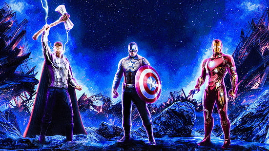 Os Vingadores, Vingadores, Avengers EndGame, Capitão América, Homem de Ferro, Thor, HD papel de parede HD wallpaper