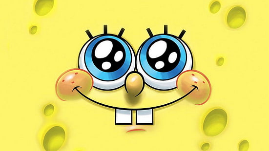 Spongebob, cartone animato, giallo, piccolo, dente, occhi, spongebob, cartone animato, giallo, piccolo, dente, occhi, Sfondo HD HD wallpaper
