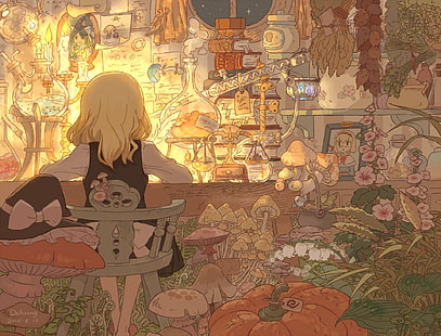 Anime, Touhou, Marisa Kirisame, Fond d'écran HD HD wallpaper