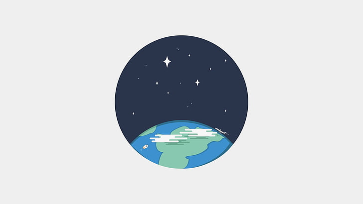 地球図 地球 ミニマリズム Webデザイン アイコン アイコン 自然 空 夜 Hdデスクトップの壁紙 Wallpaperbetter