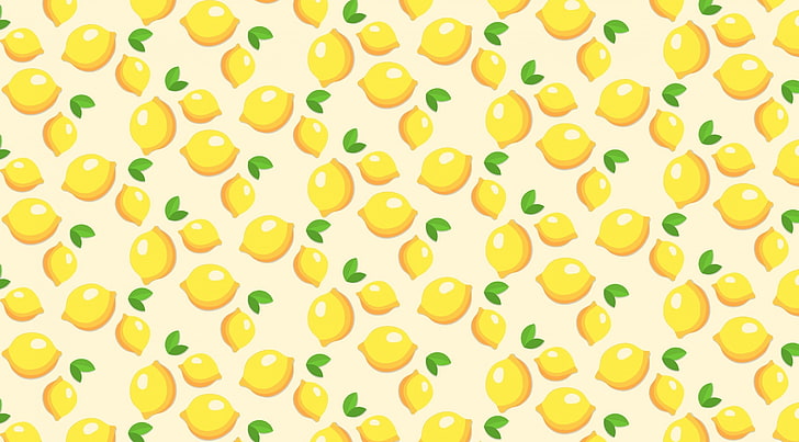 Lemons Pattern, lemons illustration, Aero, Patterns, Yellow, Fruits, Pattern, Lemonade, lemons, vitamins, HD wallpaper