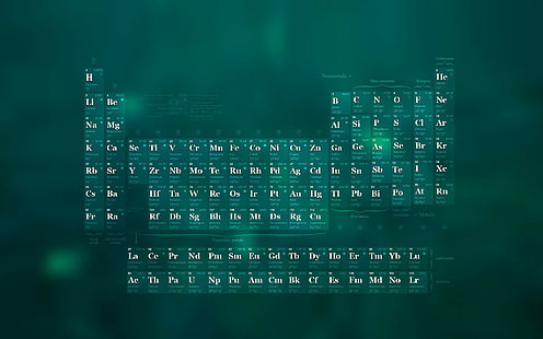 ciencia, tabla periódica, Fondo de pantalla HD HD wallpaper