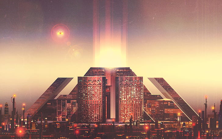 Film, Blade Runner 2049, Bangunan, Kota, Futuristik, Wallpaper HD