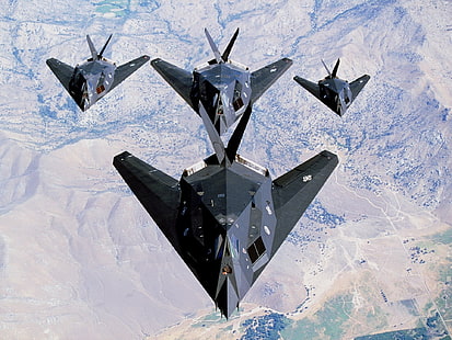 Pesawat Militer, Lockheed F-117 Nighthawk, Wallpaper HD HD wallpaper