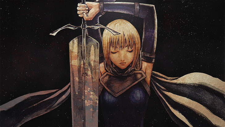 Claymore (anime), animeflickor, Clare, HD tapet