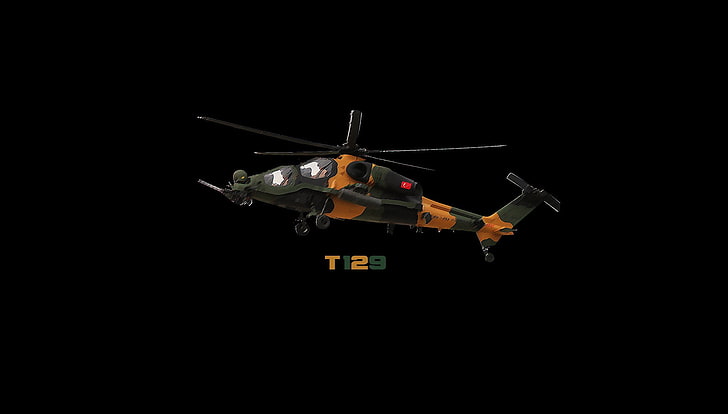 アグスタウェストランドT129、航空機、ヘリコプター、軍隊、軍用機、TAI、ト​​ルコ航空宇宙産業、トルコ国軍、 HDデスクトップの壁紙