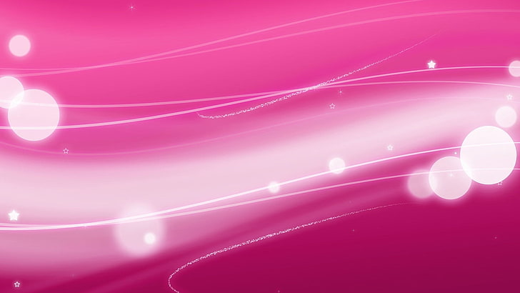 latar belakang merah muda, refleksi, sinar, garis, cahaya, merah muda, Wallpaper HD