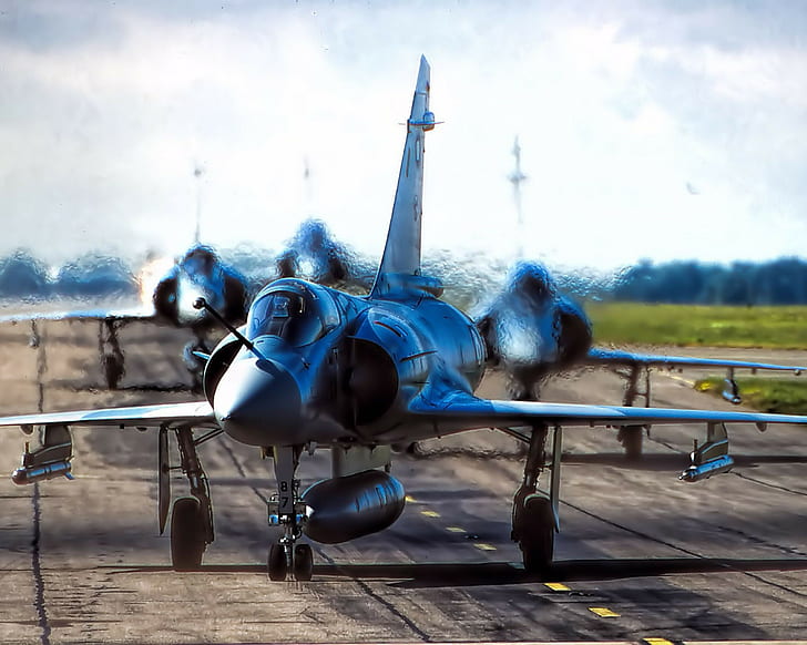 군용 항공기, 차량, Mirage 2000, 4k, HD 배경 화면
