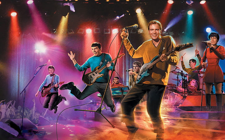 Star Trek Parodie James Kirk Band 4000x2500 Space Stars HD Kunst, Star Trek, Parodie, HD-Hintergrundbild