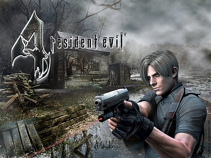 Resident Evil digital wallpaper, Resident Evil, Leon S. Kennedy, Resident Evil 4, HD wallpaper HD wallpaper