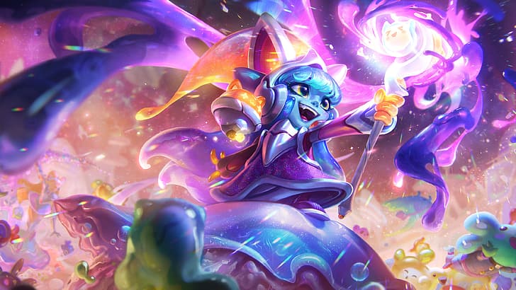 League of Legends, Lulu (League of Legends), Prestige Edition, Space Groove, video game art, video game characters, game art, video games, HD wallpaper