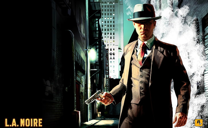 L.A. Noire, plakat Rockstargames L.A. Noire, gry, L.A. Noire, gra wideo, Rockstar Games, Tapety HD