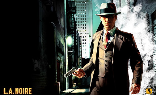 L.A. Noire, Rockstargames L.A. Noire-affisch, Spel, L.A. Noire, videospel, rockstar-spel, HD tapet HD wallpaper
