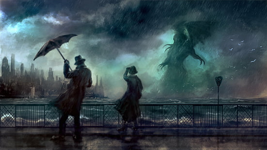 Fantasi, Cthulhu, H.P.Lovecraft, Wallpaper HD HD wallpaper