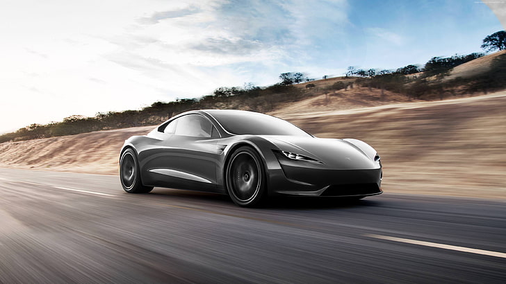 4K, samochody 2020, Tesla Roadster, samochód elektryczny, Tapety HD
