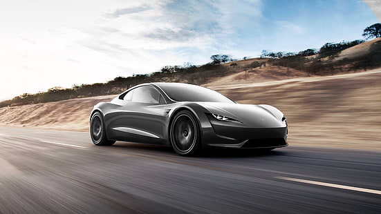 4K, Mobil 2020, Tesla Roadster, mobil listrik, Wallpaper HD HD wallpaper