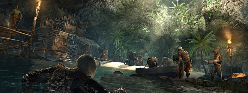 Assassin's Creed: Black Flag, videojuegos, Assassin's Creed, Fondo de pantalla HD HD wallpaper