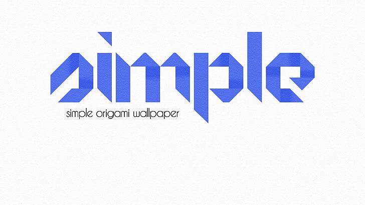 Logo simple, origami, simple, Fondo de pantalla HD