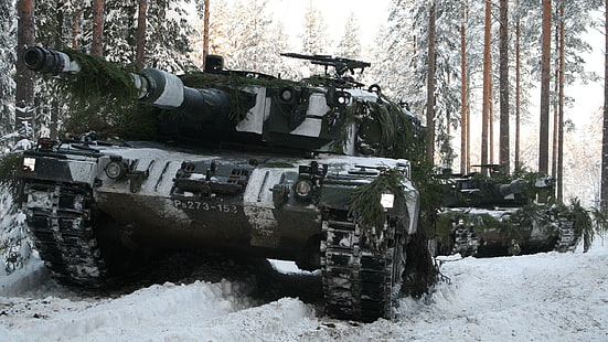 フィンランド軍、Leopard 2、軍隊、戦車、 HDデスクトップの壁紙 HD wallpaper