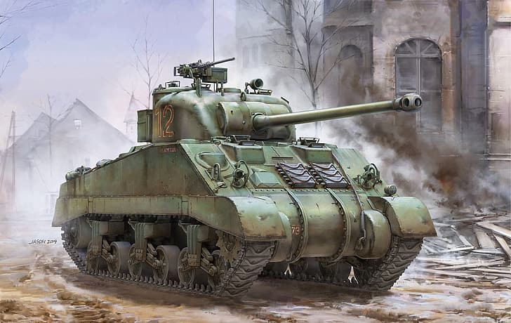 Tank, Sherman, Tentara Inggris, Sherman Firefly Vc, British Sherman, Wallpaper HD