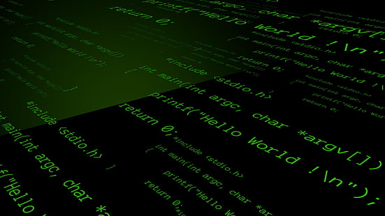 зелен компютърен код, черен, цифри, код, HD тапет HD wallpaper