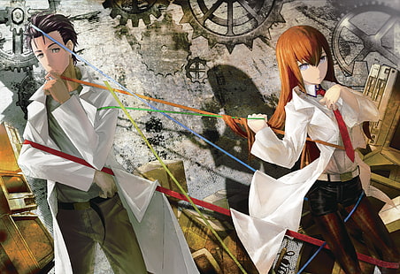Anime, Steins; Gate, Kurisu Makise, Rintaro Okabe, Steins; Gate 0, HD-Hintergrundbild HD wallpaper